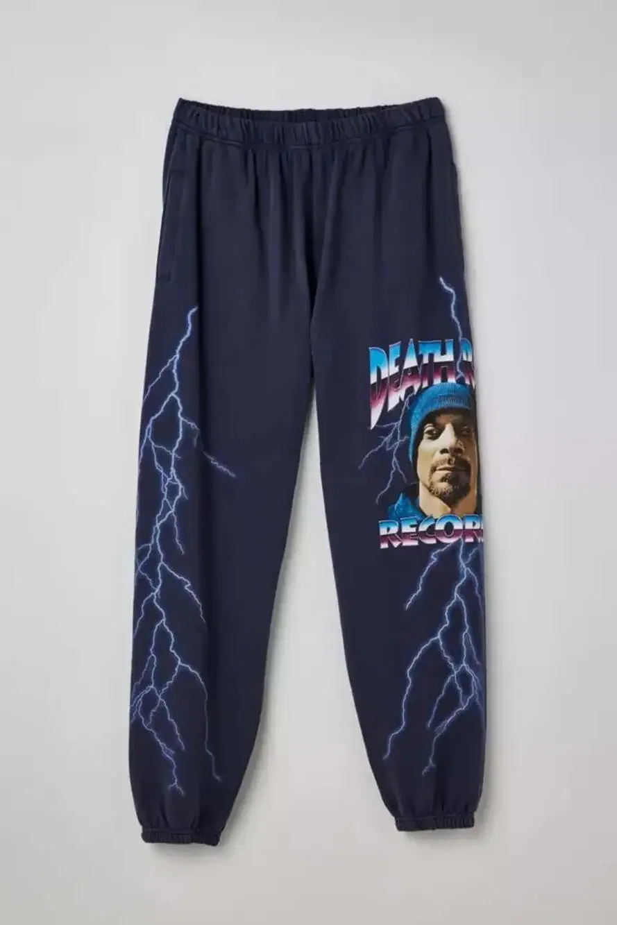Urban Outfitters Death Row Records Snoop Dogg Lightning Print Sweatpants